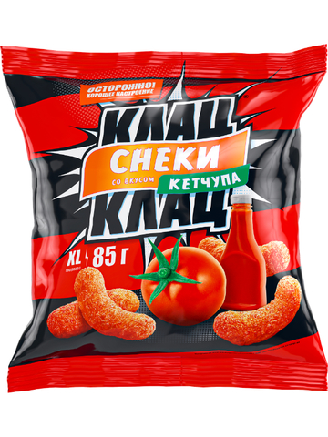 Снеки «Клац-Клац»™ со вкусом кетчупа
