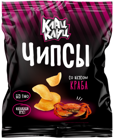 Чипсы картофельные «Клац-Клац»™ со вкусом краба