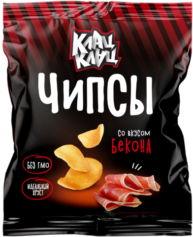 Чипсы картофельные «Клац-Клац»™ со вкусом бекона